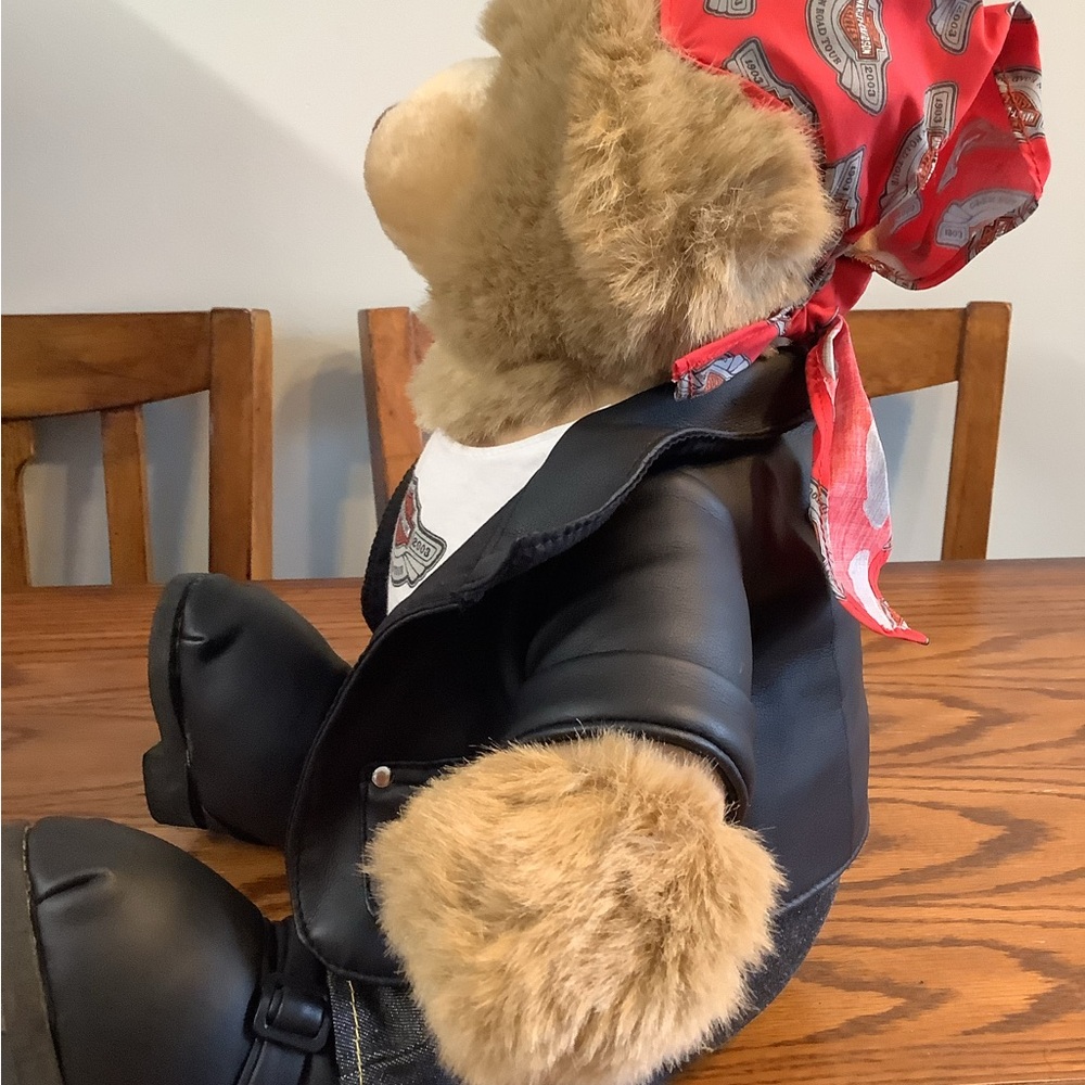 Harley-Davidson Plush Bear 17” - Picture 4 of 6